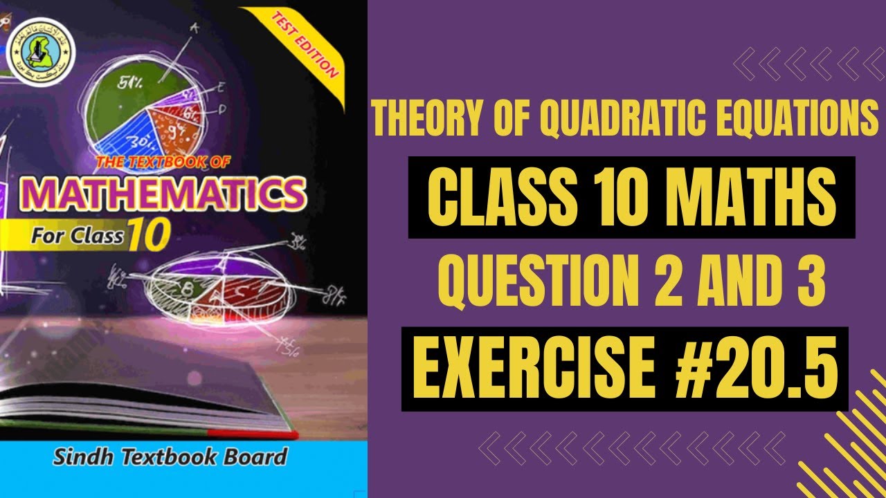 Exercise 20.5 Question 2 and 3 Complete Class 10 Karachi Board | Chapter 20 Exercise 20.5 Class 10