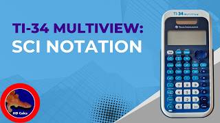 How to use Scientific Notation on the TI-34 Multiview Scientific Calculator