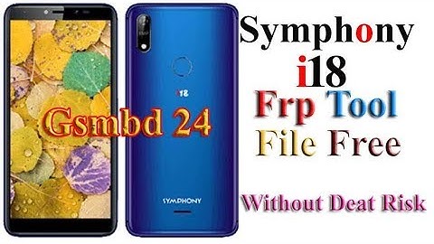 SYMPHONY i18 FRP TOOL and FILE FREE   WITHOUT DEAT RISK