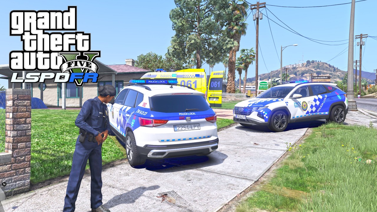 DISPUTA en un DOMICILIO - ATENDEMOS con REFUERZOS | -  LSPDFR  