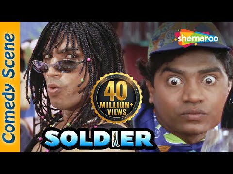 Superhit Comedy Scene - Soldier Movie  - Bobby Deol - Preity Zinta - Johnny Lever -  Indian Comedy