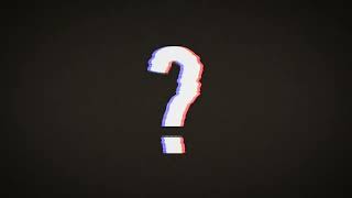 Question Mark Background Video Loop - Mystery Sign With Glitch Effects