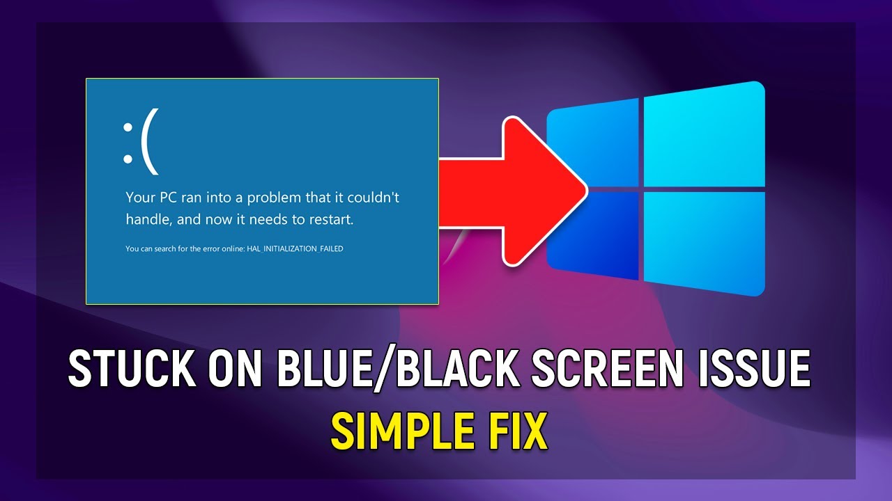 How to Fix Laptop Screen Stuck on Please Wait Blue Screen [easy] - YouTube