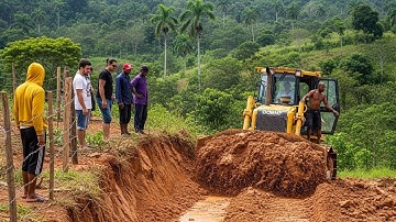 Heavy Machinery CAT D6R XL Bulldozer New Road Build Jungle Slash & Terrain Leveling