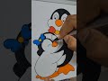 Cute Penguin Coloring Tutorial 🐧🎨 | Easy Drawing &amp; Coloring for Beginners