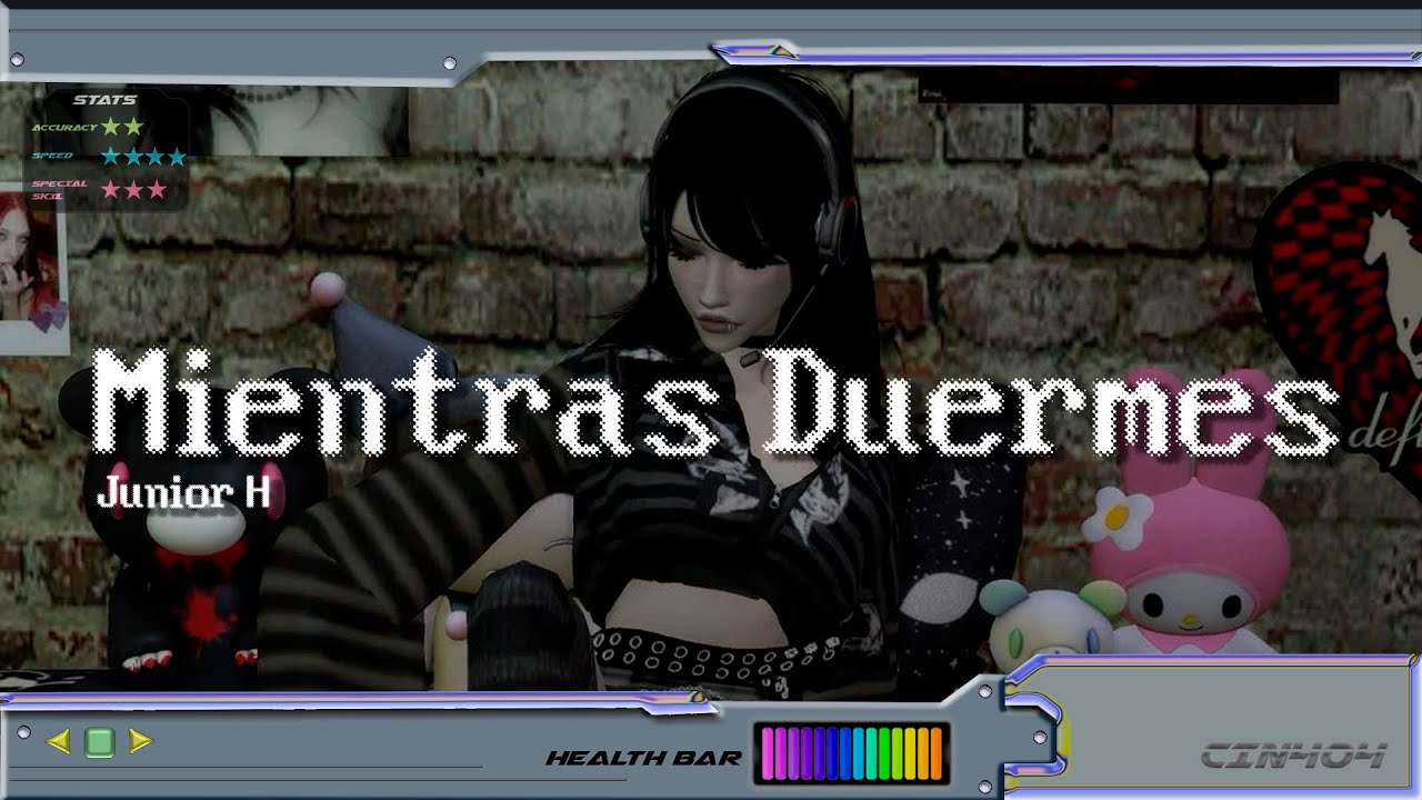 Junior H - Mientras Duermes (LYRICS)/gamecore ll Sub. Español + Inglés