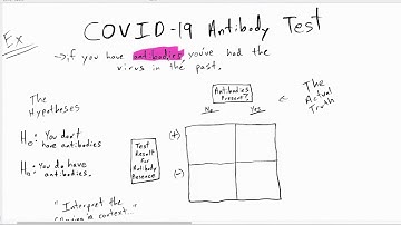 Type 1 and Type 2 Errors | COVID-19 Antibody Testing Theory | False Positive | False Negative