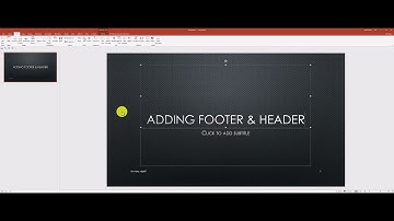 Header, Footer, and Slide number In Powerpoint
