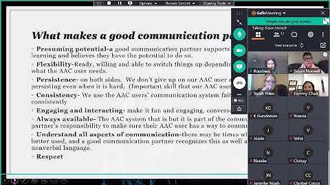 Rett University Web Chat - What is a Communication Partner?