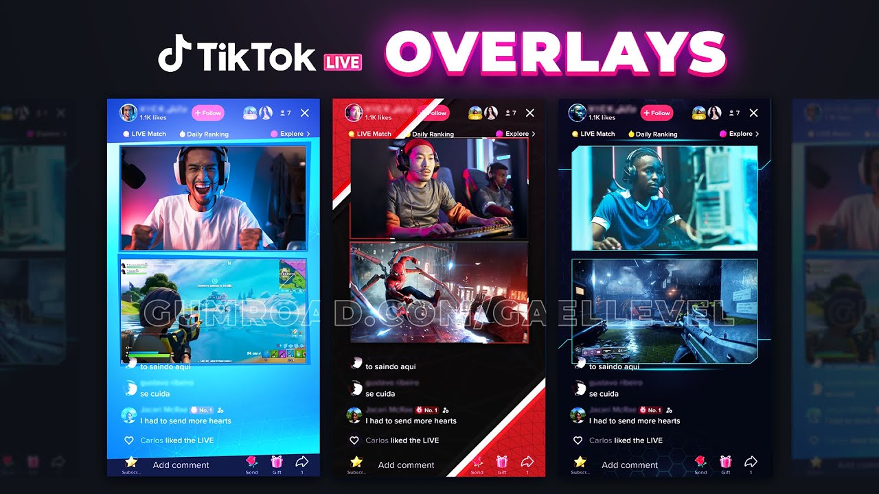 Free Tiktok Live Overlays For Live Studio Or Obs Studio Youtube