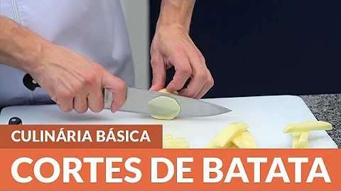 O que usar para cortar batata chips?