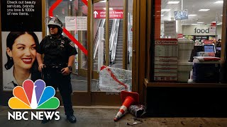 Watch: Looters Break Windows, Raid New York City Stores Overnight | NBC News NOW