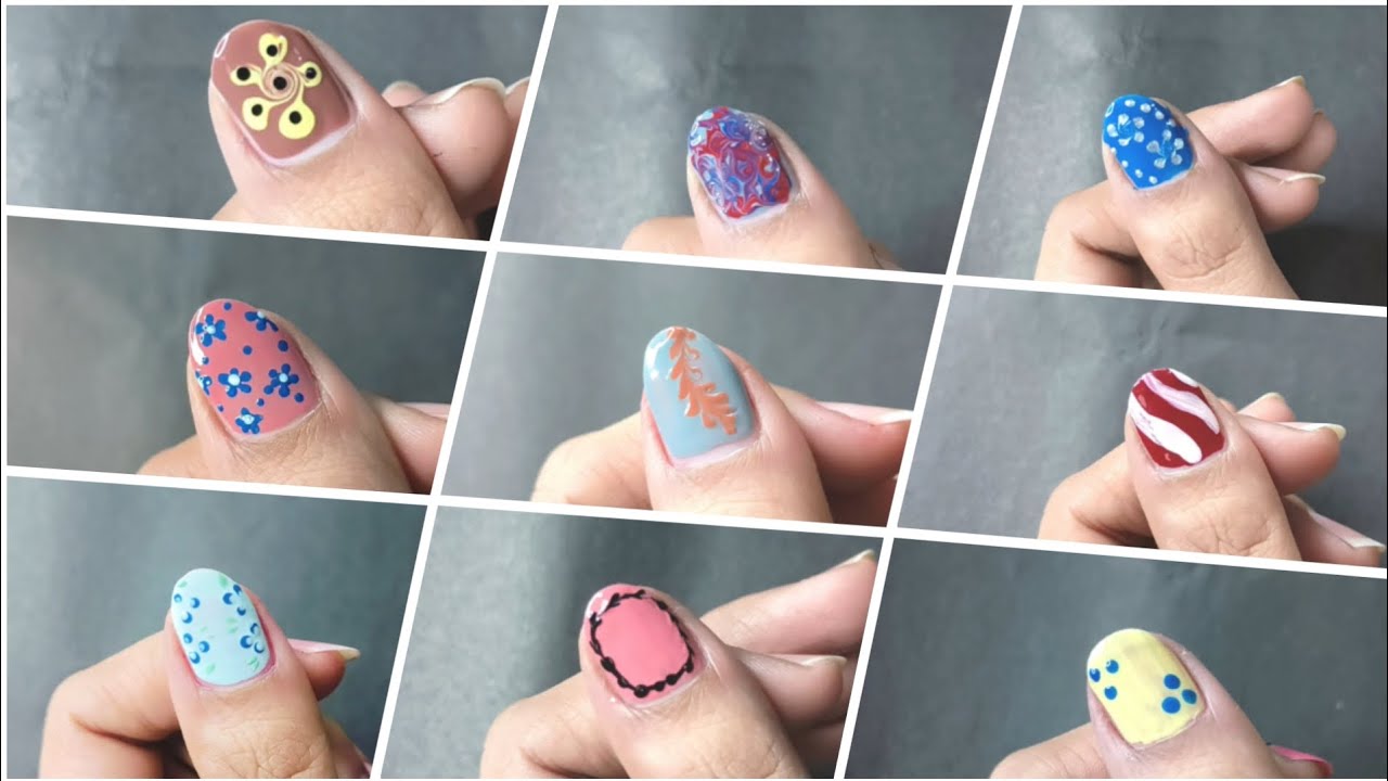 Easy & Cute nailart designs || beginner friendly || Try at home || Floral nails || dotticure 