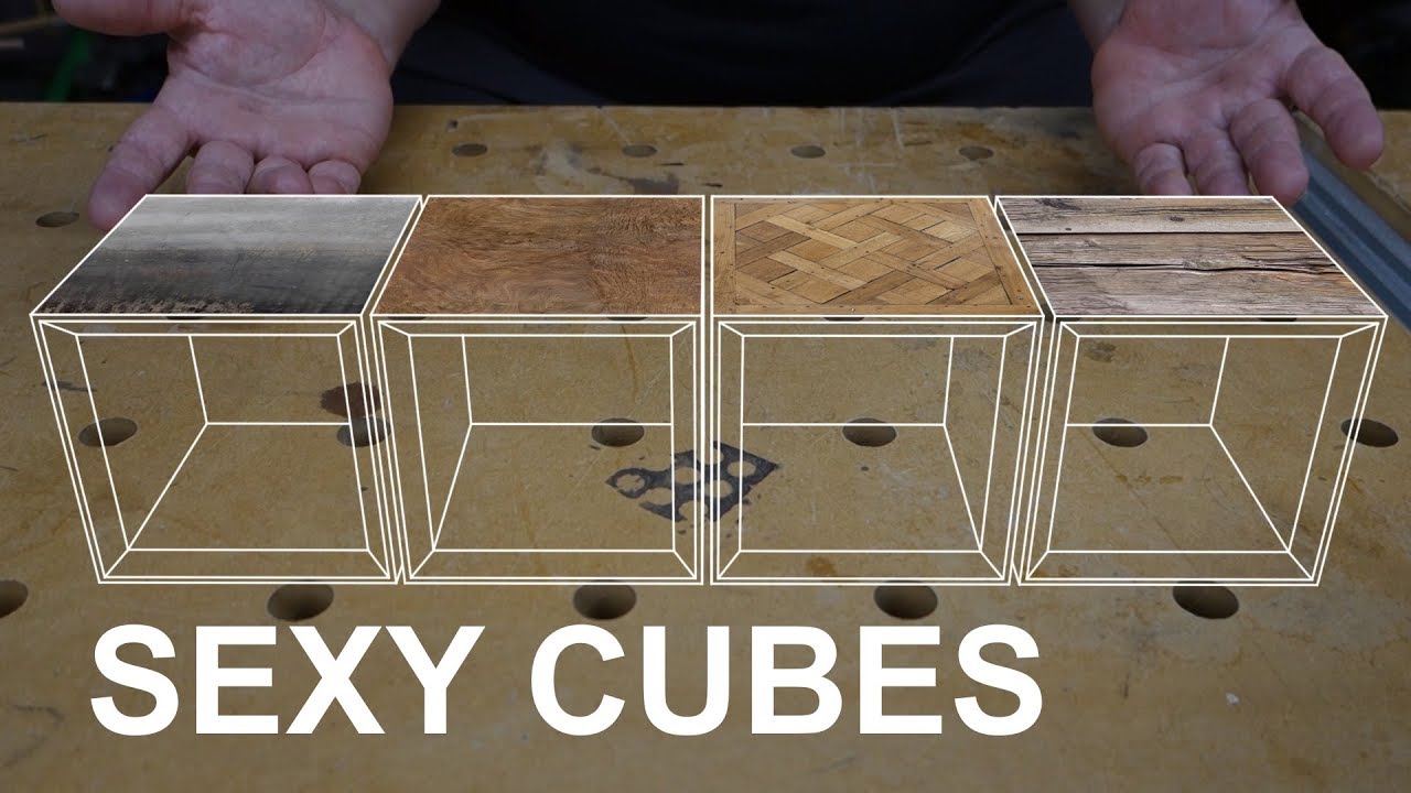 SALVAGED WOOD Making DIY modular cube furniture and shelving YouTube