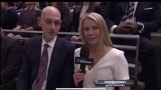 Sideline reporter makes fun of Adam Silvers' NOSE! MEGA FAIL