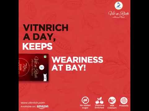VitnRich a day keeps weariness at Bay | Almond Chocolate