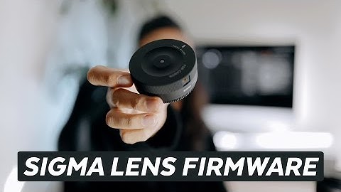 Sigma Lens Firmware Update