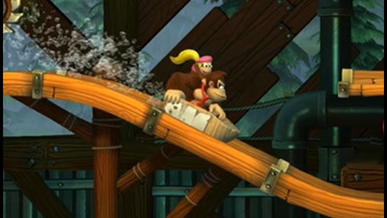 Donkey Kong Country Tropical Freeze Ep 4 - Minecart Boat