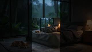 Fall Asleep in 3 Minutes 🌧 Cozy Rainy Bedroom with Soft Piano for Deep Sleep (No Ads)