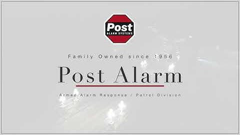 Post Alarm Security Systems, Armed Alarm Response Division