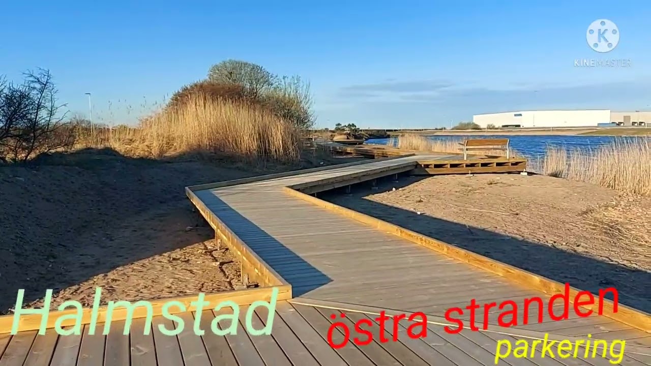 Fricamping (husbil) Östra stranden Halmstad,  Halland, Sweden