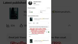 finally 500 subscribe completed my all subscriber thank you so muc#trending #viral ❤️👍