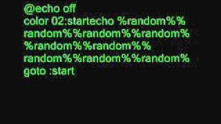 how to make matrix rain in cmd prompt in note pade updated