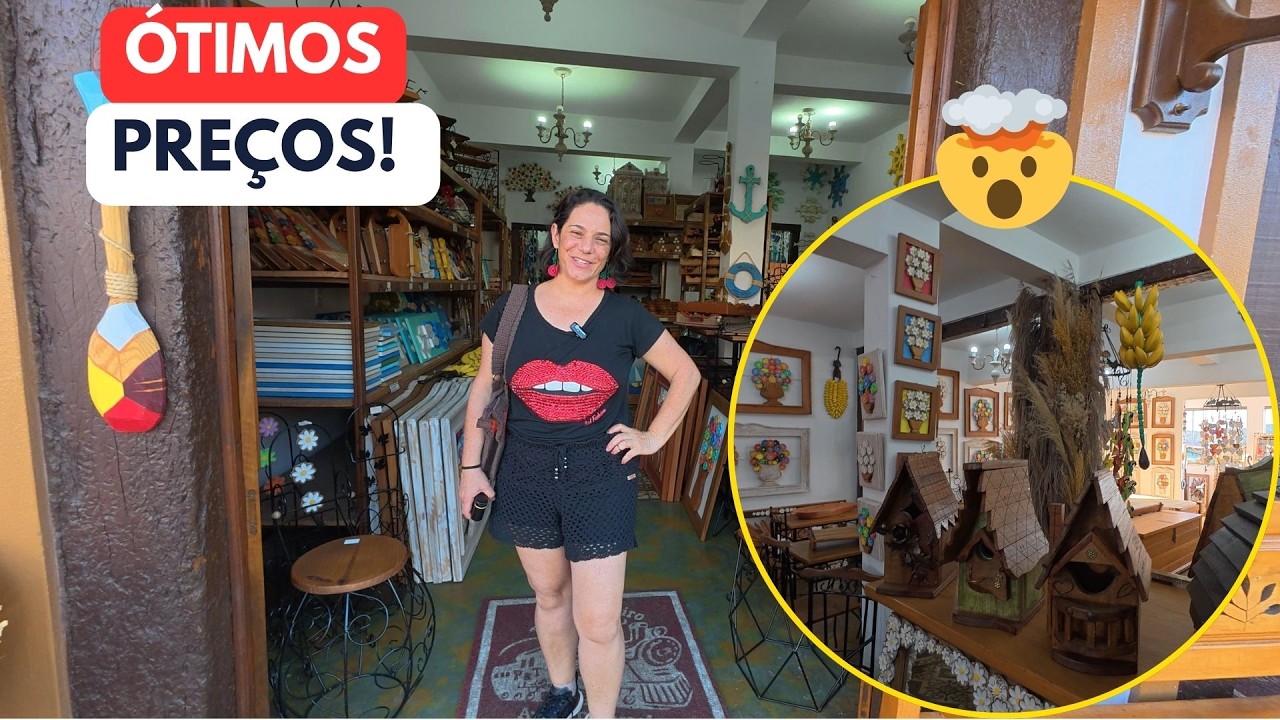🏠 Essa loja de decoração artesanal tem de TUDO e com preços INACREDITÁVEIS!