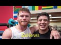 EPIC CANELO SHOWING BRANDON MORENO SOME BOXING MOVES - ESNEWS BOXING