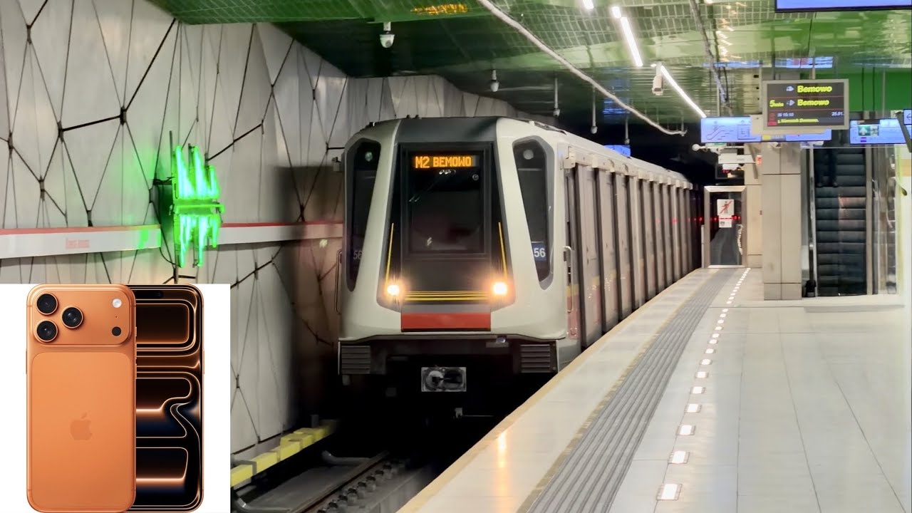 [4K 60fps HDR]Warsaw Metro 2026-Siemens Inspiro,Škoda,Alstom Metropolis-Shot on iPhone 17 Pro Max