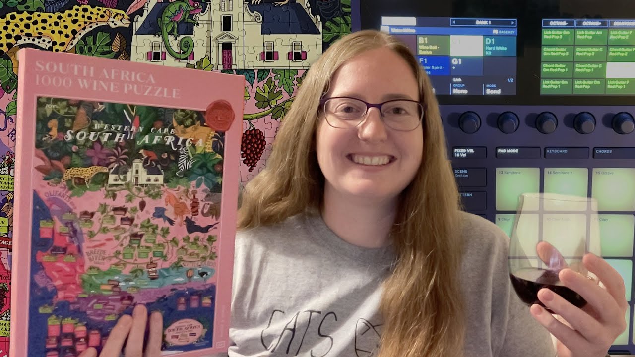 Wine + Puzzles? Maschine Mk3 beat making with a wine themed jigsaw time