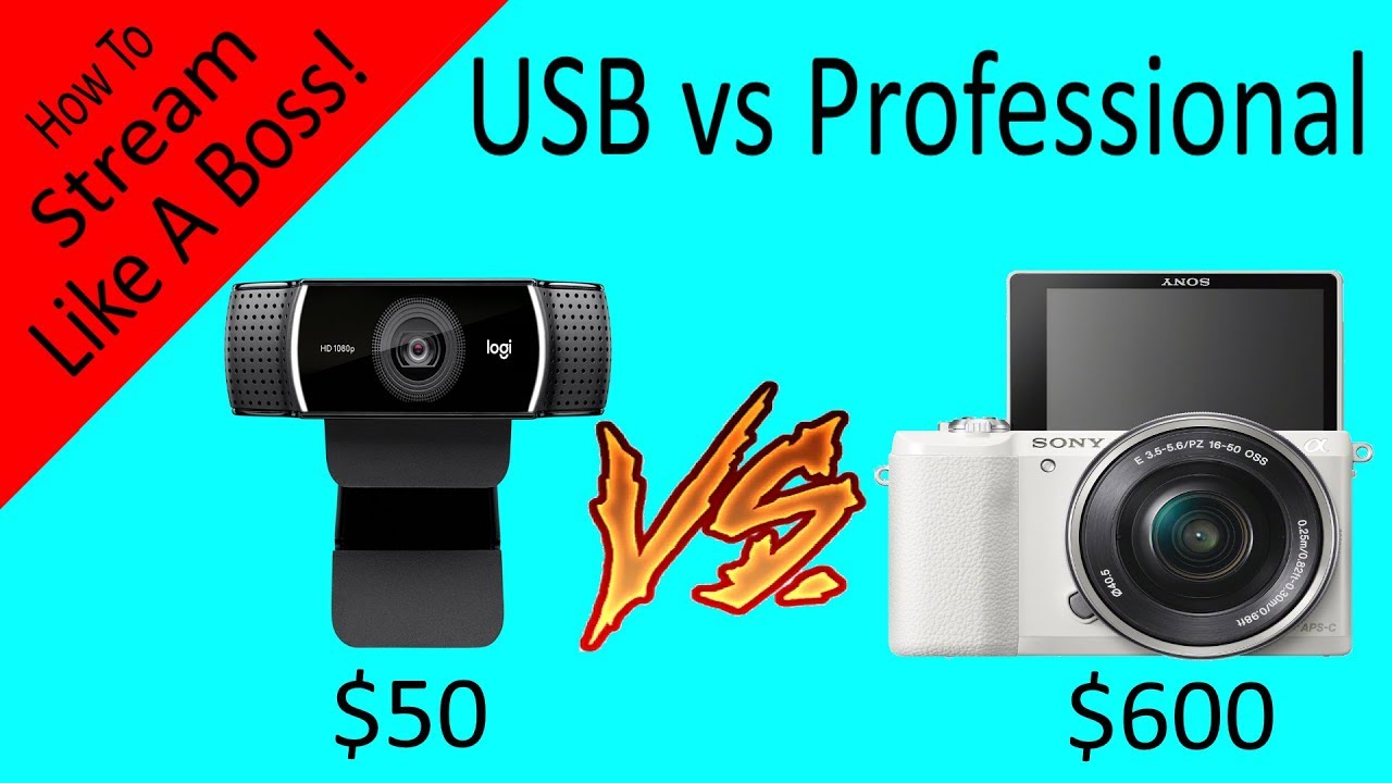 Should I upgrade to mirrorless? ( USB cam vs a real camera ) YouTube