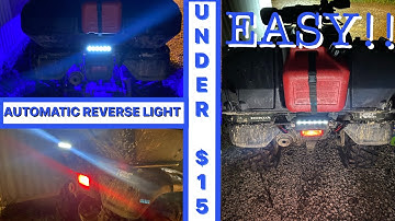 How to install an Automatic reverse light on any atv | Easy led atv back up light