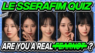 ✨ULTIMATE KPOP QUIZ: LE SSERAFIM EDITION✨- ARE YOU A REAL FEARNOT? - FUN KPOP GAMES 2024 screenshot 2