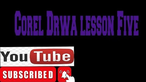Corel Draw Lesson Five د کورل ډرا پښتو زده کړه