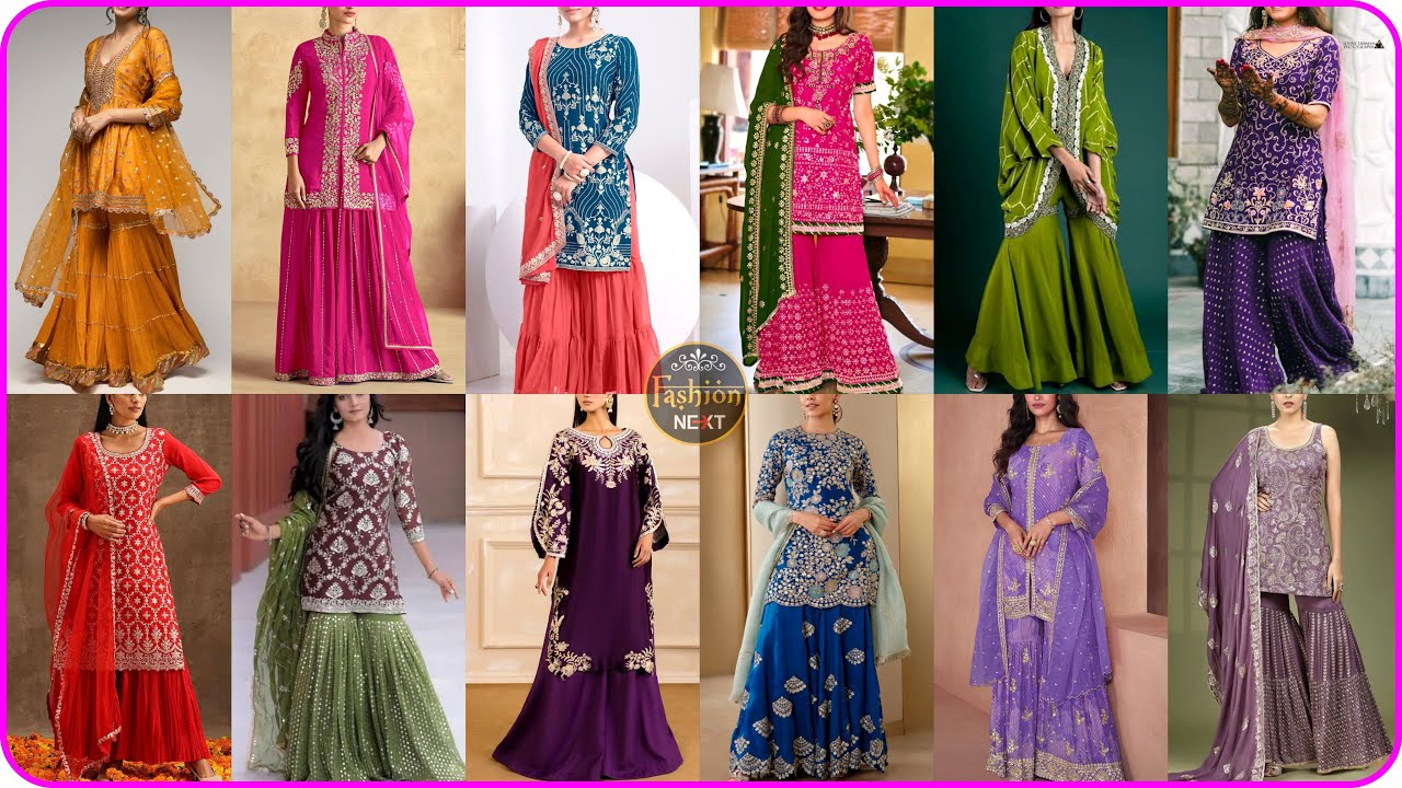 New Stylish Sharara Suit Designs 2025 | Designer Sharara Suit | Partywear/Wedding Wear Sharara Suit