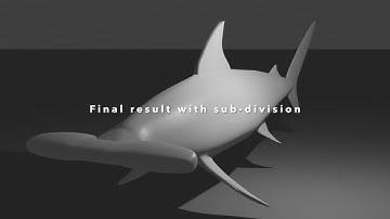 Hammer-Head Shark 3D modeling timelapse | Blender