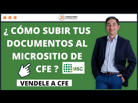 COMO SUBIR LICITACION AL MICROSITIO DE CFE