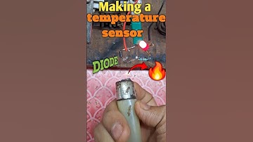 Making a temperature sensor //BC547 transistor  use #bc547 #shorts  #electronicsproject