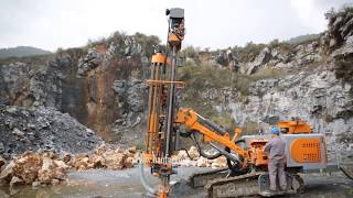 HFG-55RHS Separated dth drilling rig operation demo