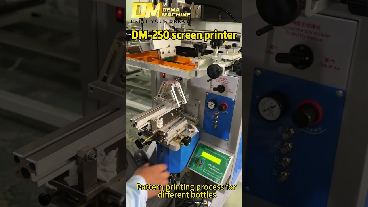 ✨DEMA Semi-Auto Screen Printing Machine for Cans, Tubes, Bottles, Caps, Cup etc.