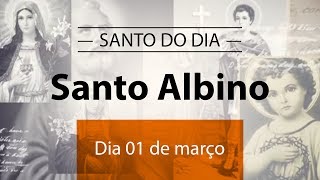 Santo do Dia 01 de marco Santo Albino