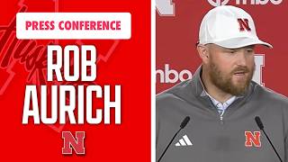 Nebraska Football DC Rob Aurich meets with the media on Tuesday I GBR