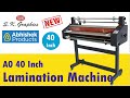A0 Lamination Machine [40'' Jumbo Roll To Roll Lamination Machine] | ABHISHEK PRODUCTS