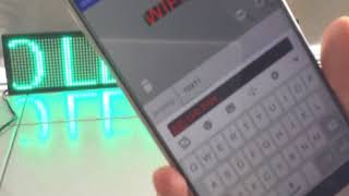 How to program customized message to the WiFi led sign app iPhone/Android phone Safety 5V operation