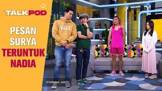 NADIA MIRZANI NAMANYA CAKEP, SURYA JEGEL KAGET YANG DATANG BEGINI - Talkpod