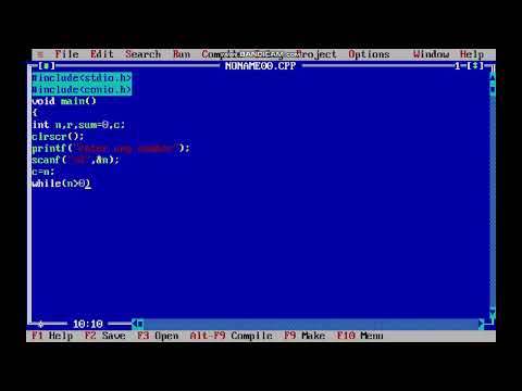 Demonstrate To Check Whether Given Number Is Palindrome Or Not | UsingTurbo C | NEP - 2020 | By R.I
