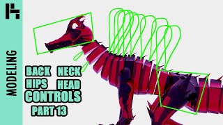 Making Spine / Neck / Hips / Head Controls | Rigging A Dragon In Maya Part 13