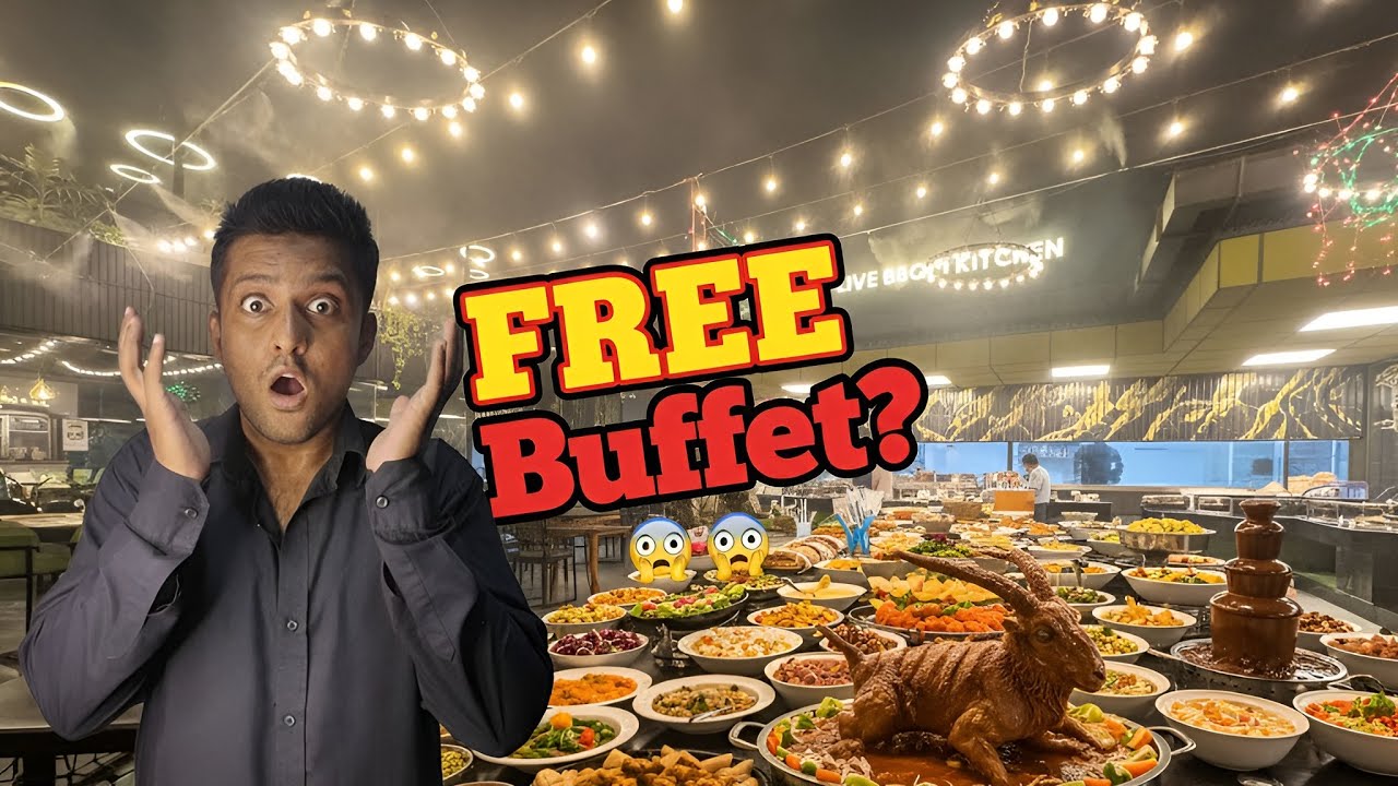 Biggest Rooftop Buffet | Saalim Bakra & 40+ Items | Muhammad Faraz