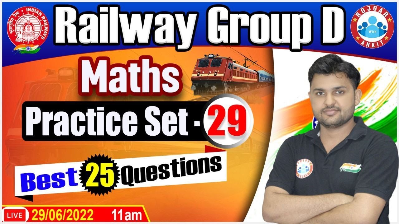 Railway Group D Maths | NTPC Maths | Group D Maths Practice Set #29 ...